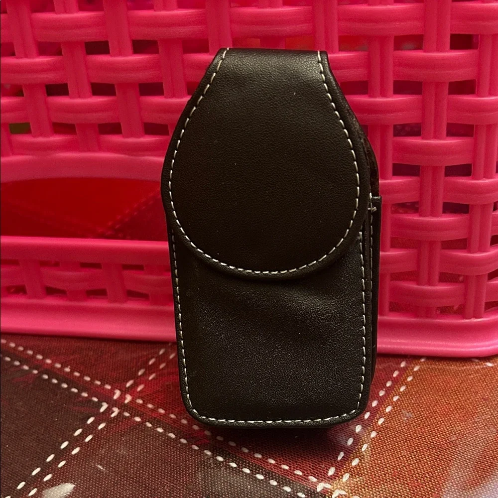 Black Leather Phone Case